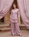 K 1302 By Naisha Chinon Handwork Fancy Co Ord Set 